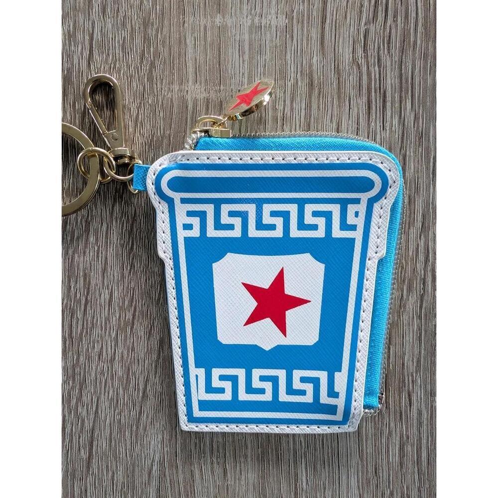 Dabney Lee New York Coffee Cup Zipper Coin Purse Pouch Wallet Travel Novelty